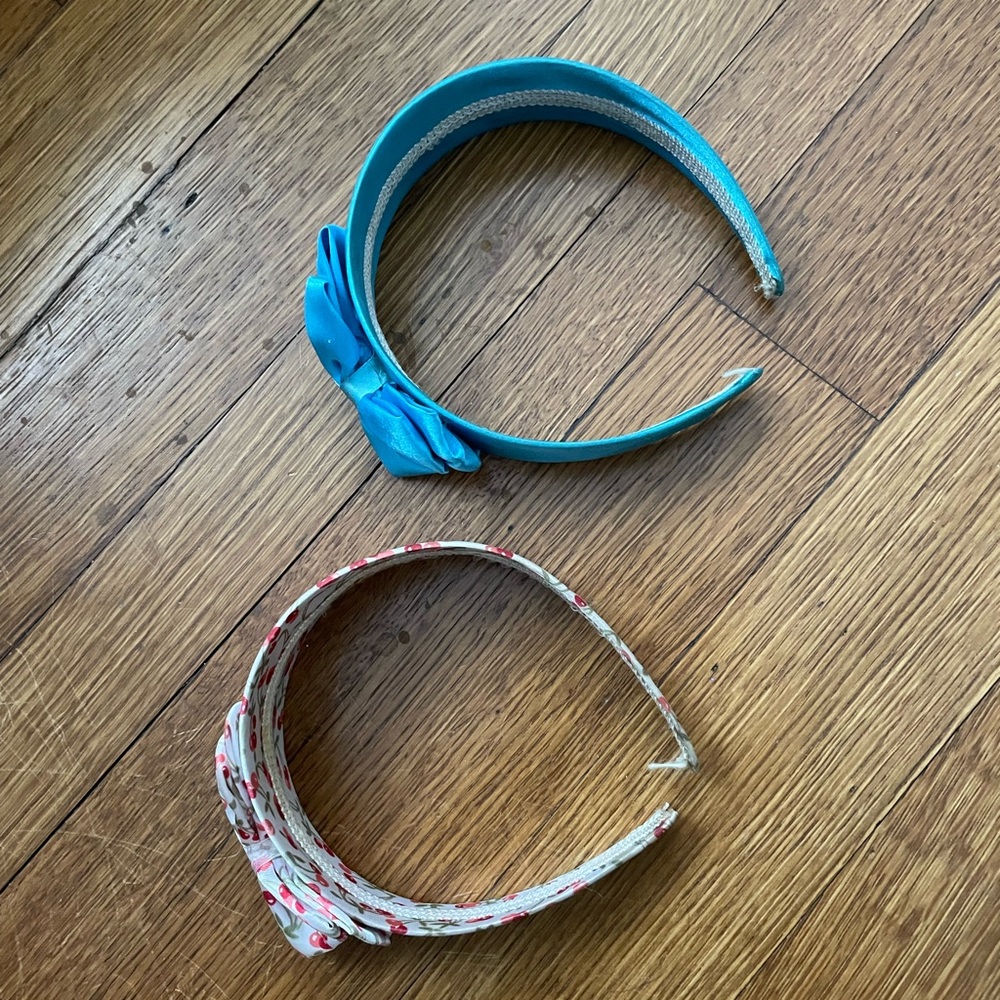 CLAIRE'S 2 Bow Satin Headbands